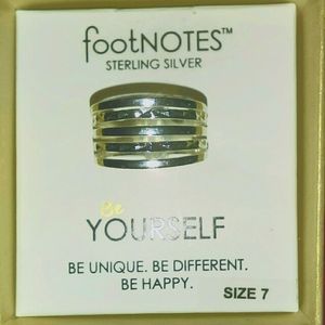 NWTS SILVER INSPRATION RING 7